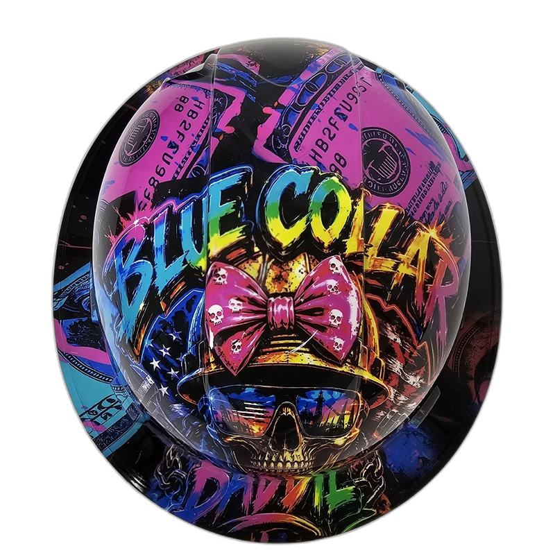 Blue Collar Baddie Women's hard hat detail view