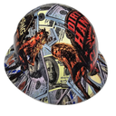 Oilfield Dirty Hands Clean Money custom hydro dipped hard hat - detail