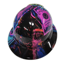Blue Collar Momma custom hydro dipped hard hat - detail