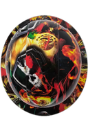 Mexican Pride Orgullo Mexicano Custom Hydro Dipped Full Brim Hard Hat - Detail Close-Up