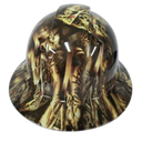 King's And Queens Custom Hydro Dipped Full Brim Hard Hat - Detail Close-Up