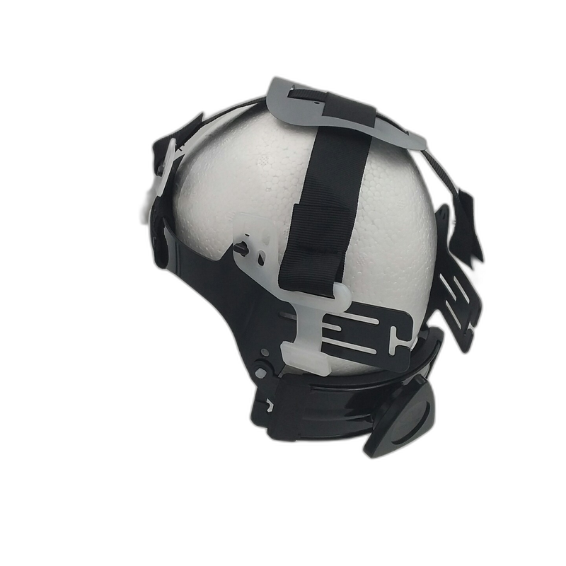 Lime Green Lightning Bolts hard hat underside view